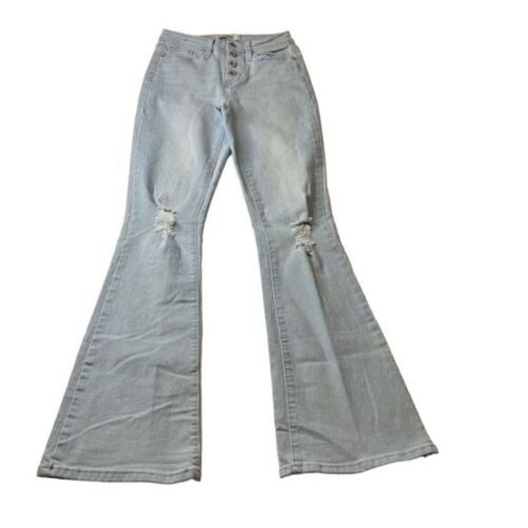 Women’s Jeans CALIFORNIA VINTAGE High Rise Flare Light Blue Size 3/26 - Picture 1 of 11